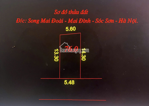 HÓT HÓT ĐẤT  SONG MAI -MAI ĐINHF DT 76 M FUN TC DG RỘNG 4M THÔNG GIÁ CHO NHÀ DT